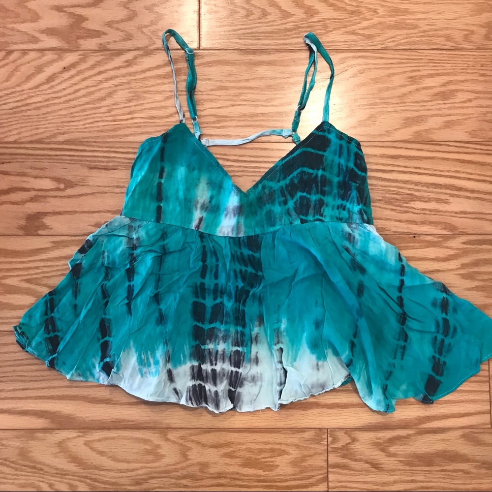 Blue Tie Dye Tank